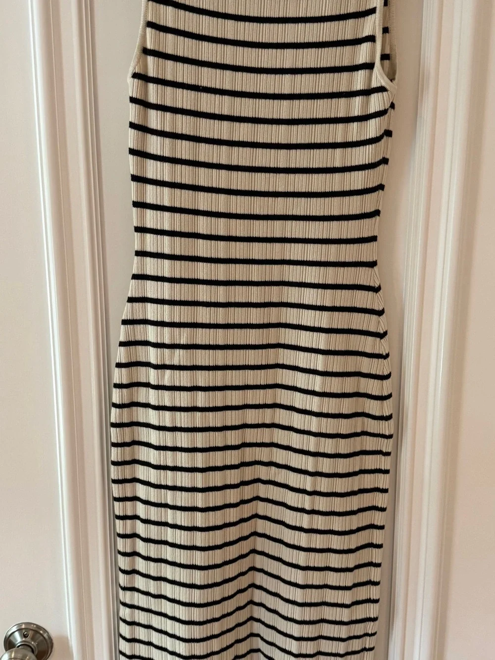 Abercrombie High-Neck striped Midi Sweater Dress